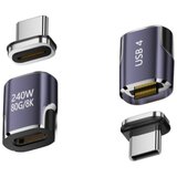 INF Magnetni USB-C adapter z eMarker, 240W PD, 80Gbps, 8K, USB4 Purple, (5000276861) | Shoptok.si