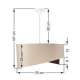 Luster na sajli GALAXY 1xE27/60W/230V | Eponuda.com