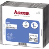 Hama 1x10 CD-Slim Jewel Case clear/black 51275 Cijene