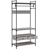  Omara s predali siva sonoma 89x39x184,5 cm konstruiran les | Shoptok.si