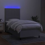  box spring s madracem LED svjetlosivi 90x200 cm tkanina | shoptok.hr