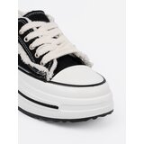 Shelvt Black women's sneakers with white inserts | Shoptok.si