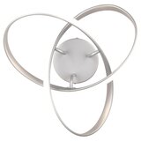 Tri O LED stropna svjetiljka u srebrnoj boji Meo – | shoptok.hr