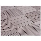 Stil WPC klik ploče Solid-Light Grey 4 kom