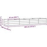  Sadilica Svijetlo siva 195 x 100 x 45 cm Cinkani čelik | shoptok.hr