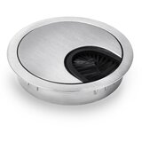 OneConcept Prehod za kable, 2 kosa, 60 mm, kovina, krtačno tesnilo | Shoptok.si