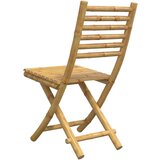 vidaXL Sklopive vrtne stolice 4 kom 43 x 54 x 88 cm od bambusa | shoptok.hr
