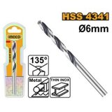Ingco dbt1200604 hss burgija za metal 6mm ( DBT1200604 ) Cene