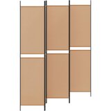  5-podijeljeni pregradni zid Bež 250 x 220 cm Tkanina | shoptok.hr