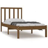 The Living Store Posteljni okvir medeno rjav iz trdne borovine 100x200 cm - Posteljni Okvir, (21529706) | Shoptok.si