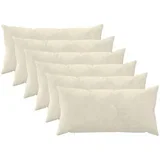 Presvlaka za jastuk 6 pcs HEERLEN Krem 40 x 70 cm