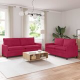  Set sofe 2 kom. Vinska crvena Baršun | shoptok.hr