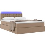  Krevet s prostorom za pohranu s LED-om Kapućino 140 x 200 cm | shoptok.hr