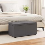  Stolica Siva 81 x 41 x 40 cm Umjetna Koža i Fino Radeći Drvo | shoptok.hr