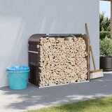 vidaXL Nosilec za polena rjav 120x45x100 cm pocinkano jeklo Cene