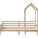  Dnevni krevet s krovom 90 x 190 cm od masivne borovine - Prirodna 90 x 190 cm | shoptok.hr
