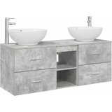  Set namještaja za kupaonicu 3 kom. Betonska siva | shoptok.hr