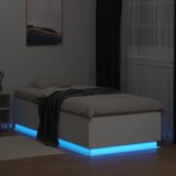  Okvir za krevet s LED svjetlima bijeli 90 x 200 cm drveni | shoptok.hr