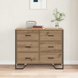  Komoda s ladicama 2 pcs Umjetnički hrast 91 x 35,5 x 74,5 cm | shoptok.hr