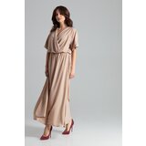 Lenitif Ženska haljina L055 smeđa krema | ePonuda.com