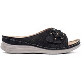 Shelvt Black women's flip-flops with a thick sole | Shoptok.si