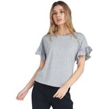 Leone 1947 Majice s kratkimi rokavi Woman T-Shirt Short Sleeves Sparkly Siva | Shoptok.si