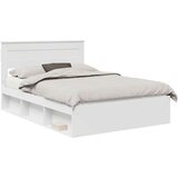  Konstrukcija postelje Bela 160 x 200 cm Masivno borovo les, (5000104106) | Shoptok.si