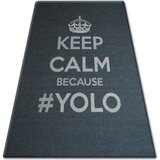 RugsX Preproge Preproga v videzu sisala FLOORLUX 20276 YOLO 200x290 cm Črna | Shoptok.si