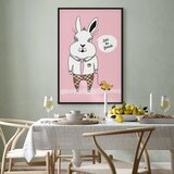  Slika - Rabbit\'s Friend (1 Part) Vertical 60x90 U crnom drvenom okviru | shoptok.hr