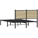  Metalni okvir kreveta bez madraca boja hrasta sonome 120x200 cm | Eponuda.com