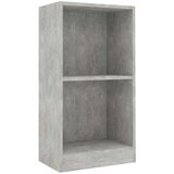 vidaXL Polica za knjige beton siva 40x24x75 cm konstruirano drvo | shoptok.hr