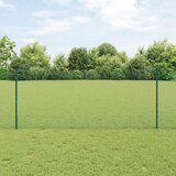 vidaXL Zavarena Žičana Ograda sa 22 U Stuba Zelena 1x50 m Čelik Cijene