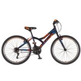 Explorer Bicikl junior 24 spy 24" 13" v-brake 18 brzina 132-155cm (xs) crno narandžasti | Eponuda.com