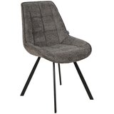 CARRYHOME stol, kovina, tekstil antracit, črna Cene