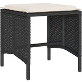 vidaXL 6-dijelni set vrtnih sofa s jastucima crni od poliratana | shoptok.hr