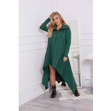 Kesi Insulated dress with longer sides in dark green color Cijene