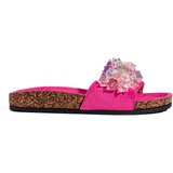 Shelvt Women's suede fuchsia flip-flops | Shoptok.si
