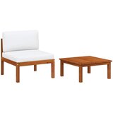  Vrtni set za odmor s jastucima, 2 dijela, akacija i uže | shoptok.hr