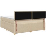  Boxspring krevet s madracem Krem 160 x 200 cm Tkanina | shoptok.hr