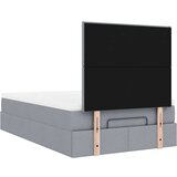vidaXL Okvir kreveta s madraca svijetlosivi 120x200cm od tkanine | shoptok.hr