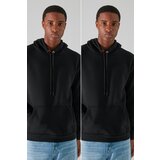Trendyol Black Men Regular Fit Hoodie 2-Pack Sweatshirt | Shoptok.si