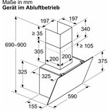 Bosch DWK65DK6K Serija 2 Nagnjena napa, 60 cm | Shoptok.si