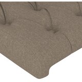  Uzglavlje s ušima smeđesivo 203x23x118/128 cm od tkanine | shoptok.hr