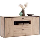Livetastic ŠIROKA KOMODA, antracit, barve hrasta | Shoptok.si