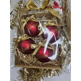 Božična kroglica komplet 4 kom z napisom KROBO 11 | Shoptok.si