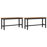  Klupa za blagovanje 2 pcs Staro drvo 100 x 32 5 x 48 5 cm | shoptok.hr