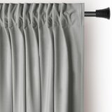 AmeliaHome Svetlo siva žametna zavesa za delno zatemnitev 140x270 cm Pleat – Cene