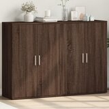 The Living Store Komoda 2 kosa rjavi hrast 60x31x84 cm inženirski les - Komoda, (21657490) | Shoptok.si