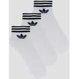 3-Stripes Ankle Socks 3-Pack White S