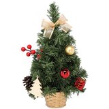 Molarem Home Umjetno božićno drvce u posudi - 30 cm s crvenim i zlatnim ukrasima u posudi | shoptok.hr